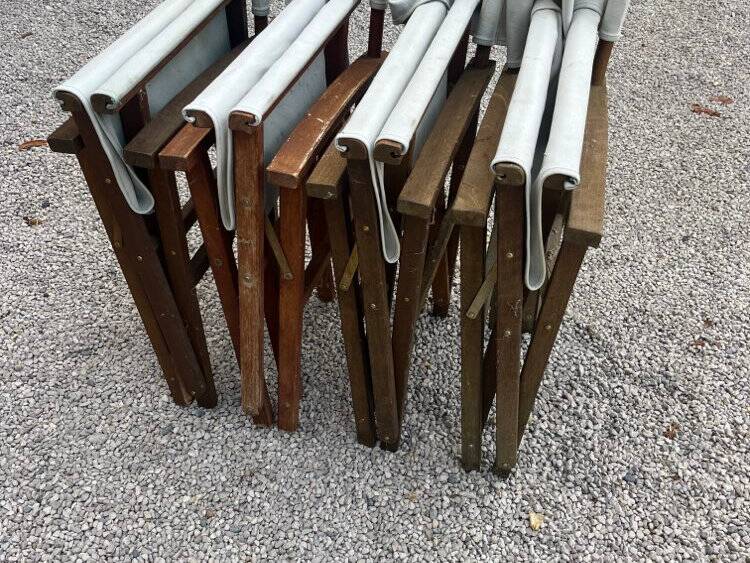 Lot de 7 chaises de jardin vintage