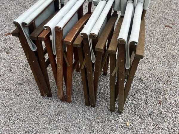 Lot de 7 chaises de jardin vintage