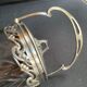 Cut crystal and silver metal cookie bucket – Art Nouveau