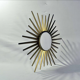Mirror sun metal gilded vintage