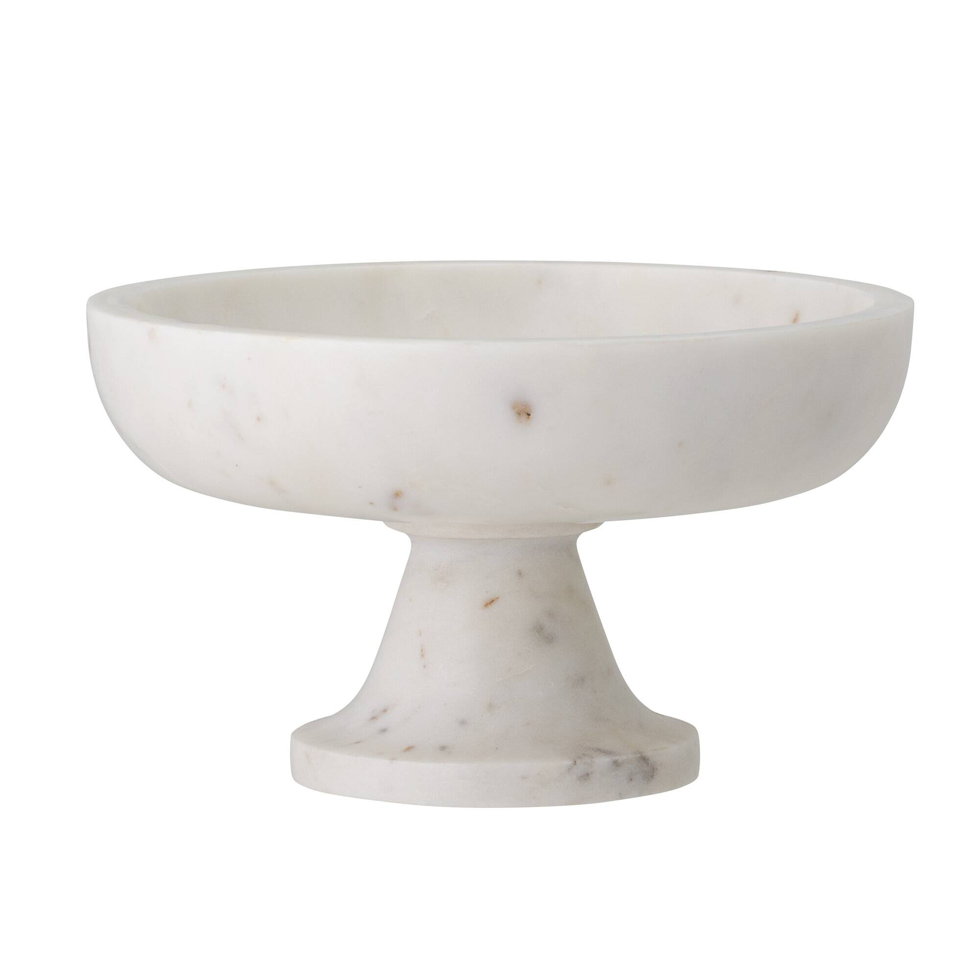 White marble serving bowl