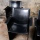 Series of 4 Korium chairs, Tito Agnoli for Matteo Grassi, 1980s