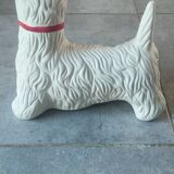 Ceramic zoomorphic dog statue