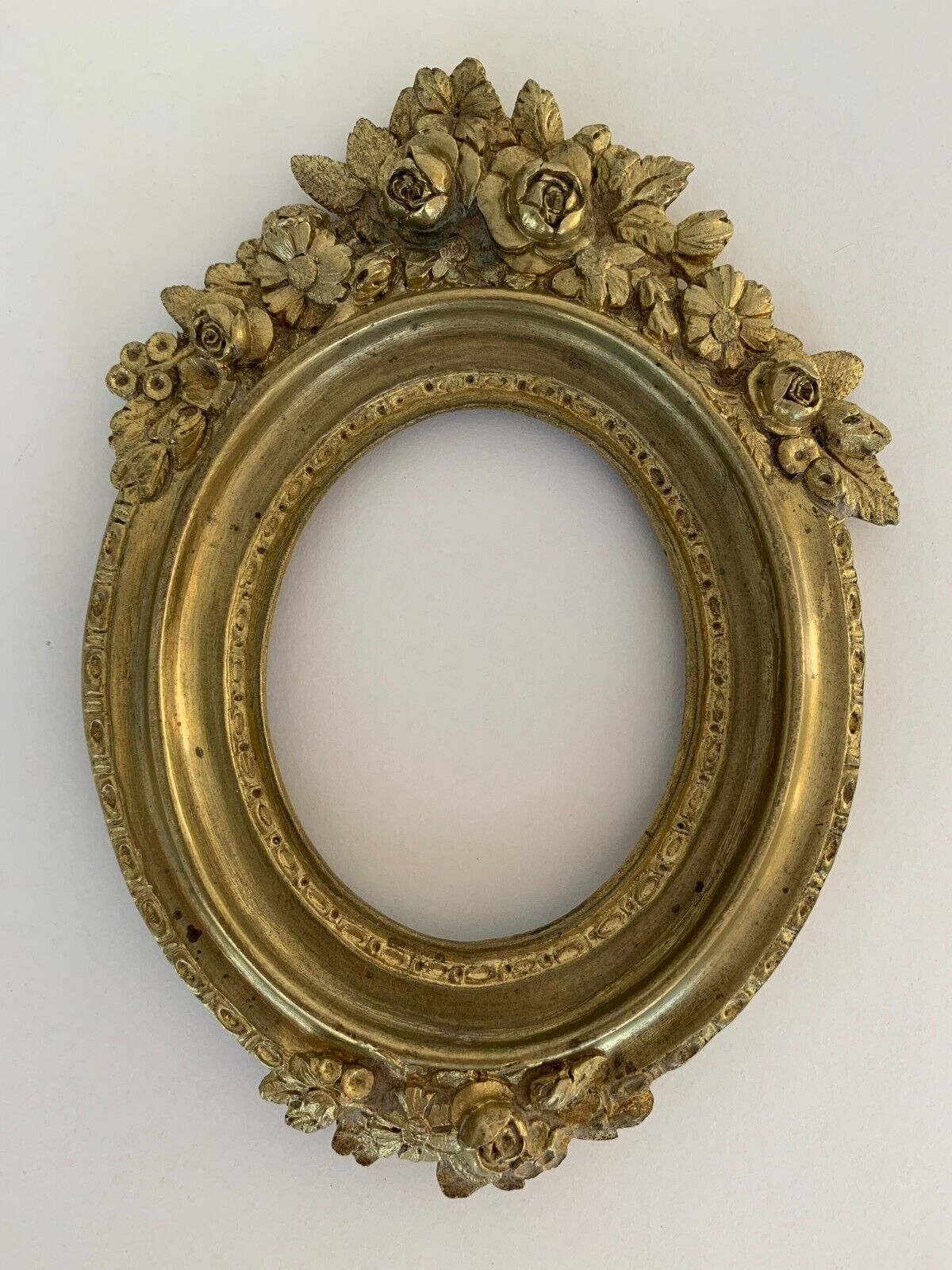 Bronze frame gild napoleon iii xix floral decoration