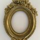 Bronze frame gild napoleon iii xix floral decoration