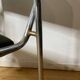 Paire de fauteuils métal chromé vintage année 60/70