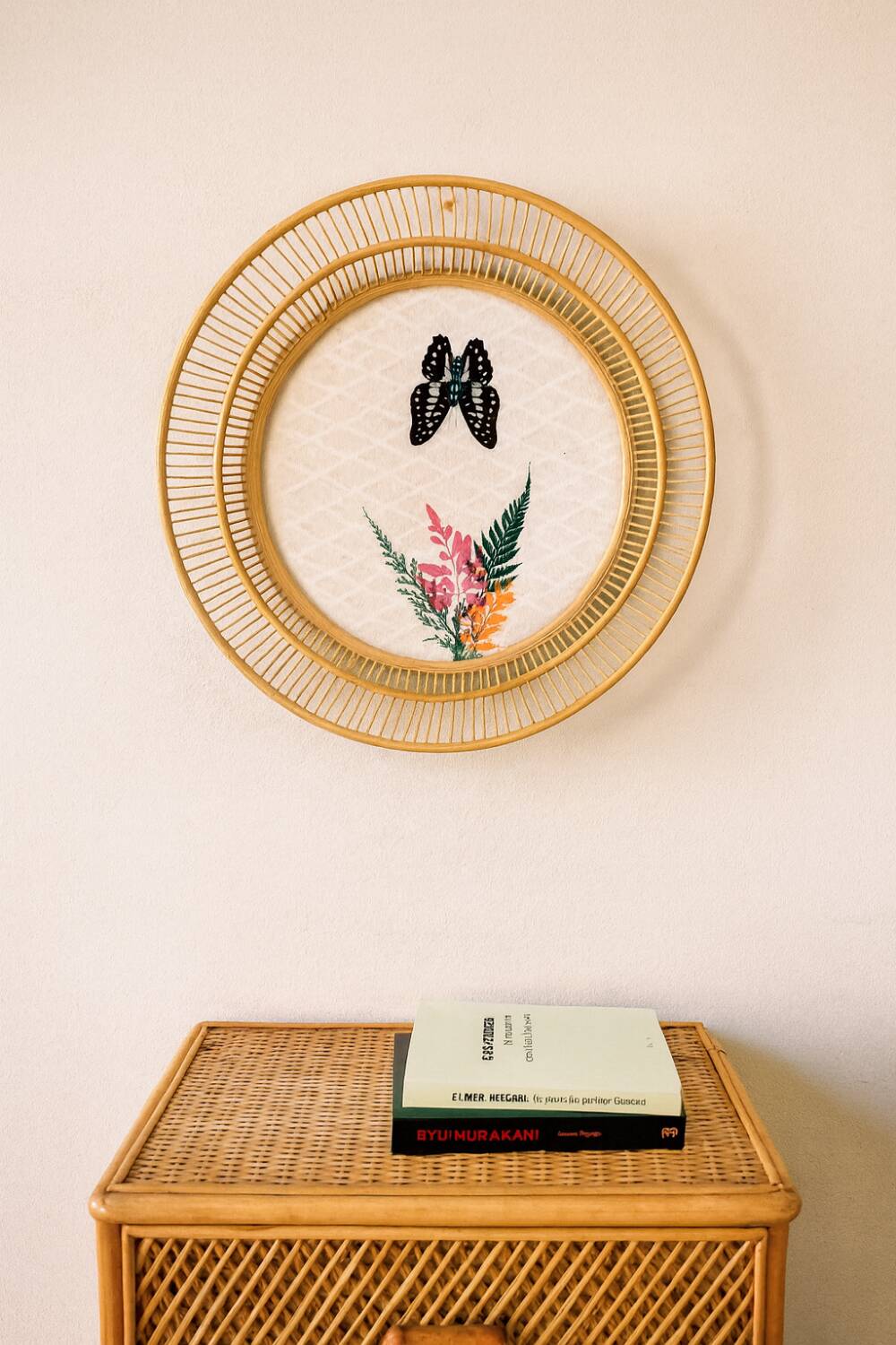 Decorative rattan tray