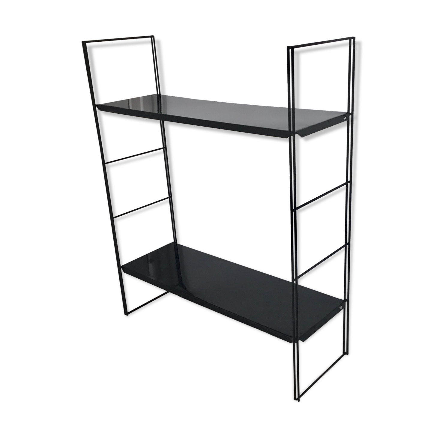 Metal string wall shelf - design 1960