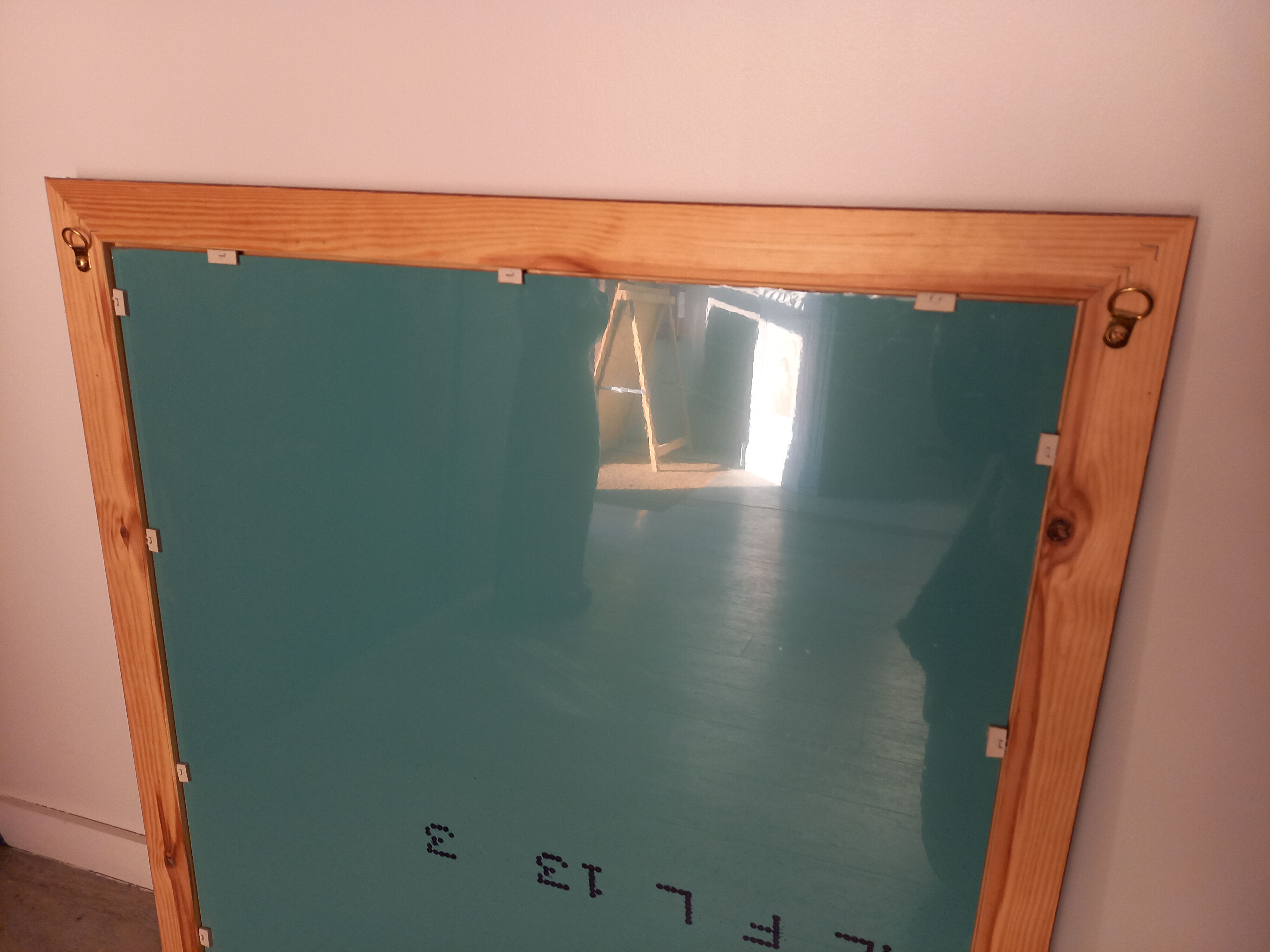 Beige and gold mirror 62x67cm