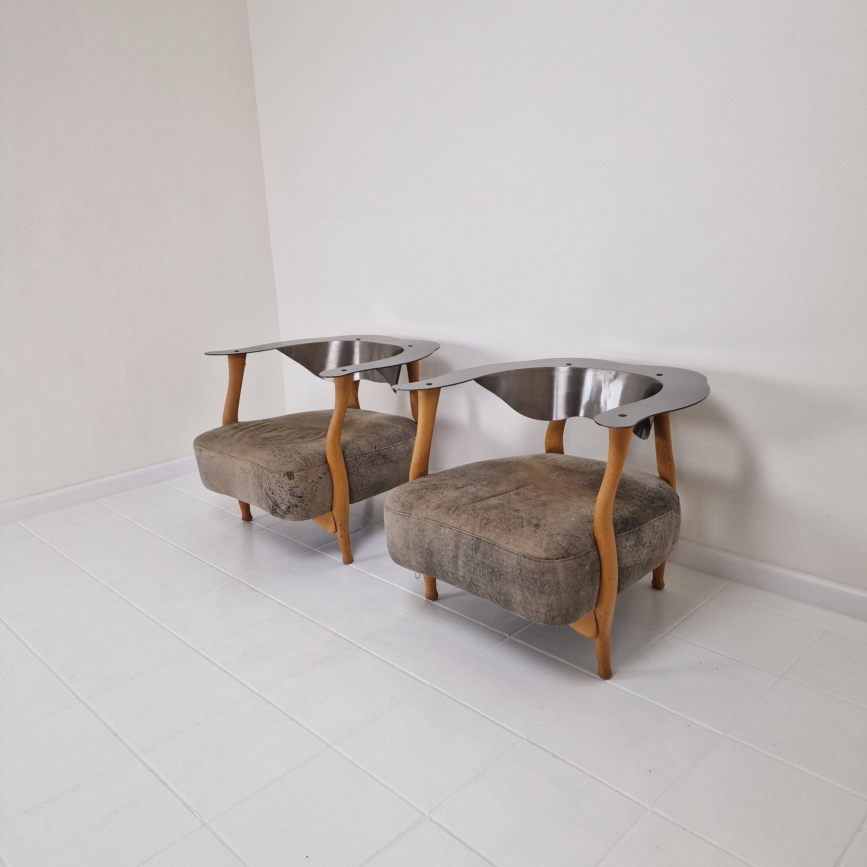 Set of 2 'Fantasy Island' Lounge Chairs by Kurt Bayer, 1980's