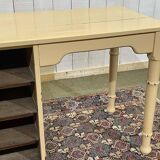 Bureau anglais en chêne et noyer du début XXème