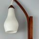 60s 70s lamp teak light wall lamp Uno & Östen Kristiansson for Luxus