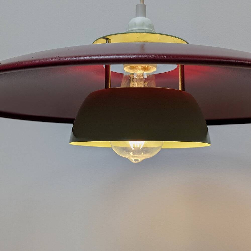Suspension vintage bordeaux