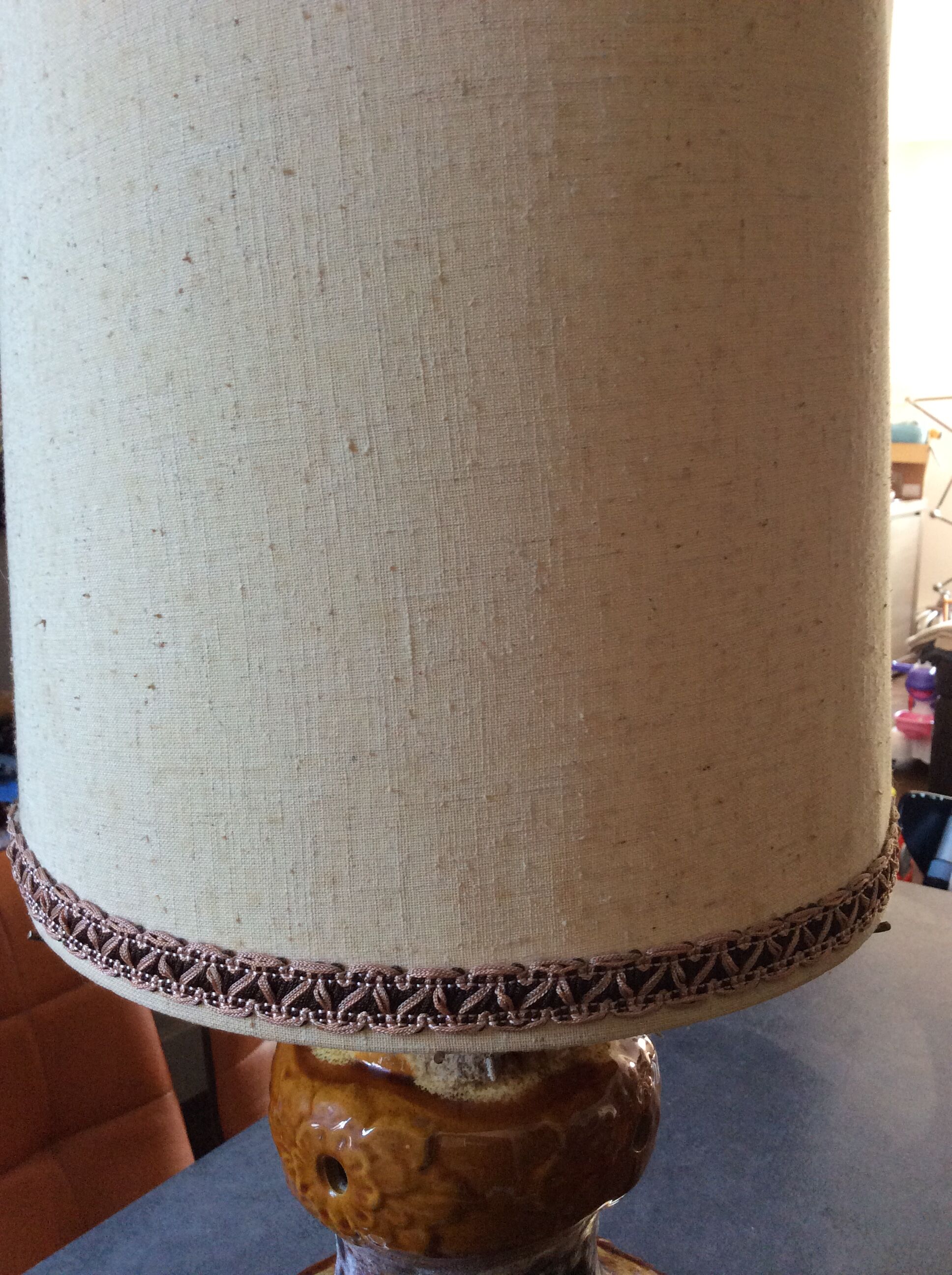 Lampadaire en céramique des années 70