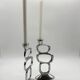 Pair of candlesticks "Circle" – Matthew Hilton, 1980s