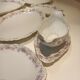 Table service 31 pieces in porcelain. Floral polychrome pattern
