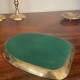 Vintage solid brass leaf pocket 20cm