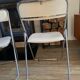 2 white folding chairs Civic