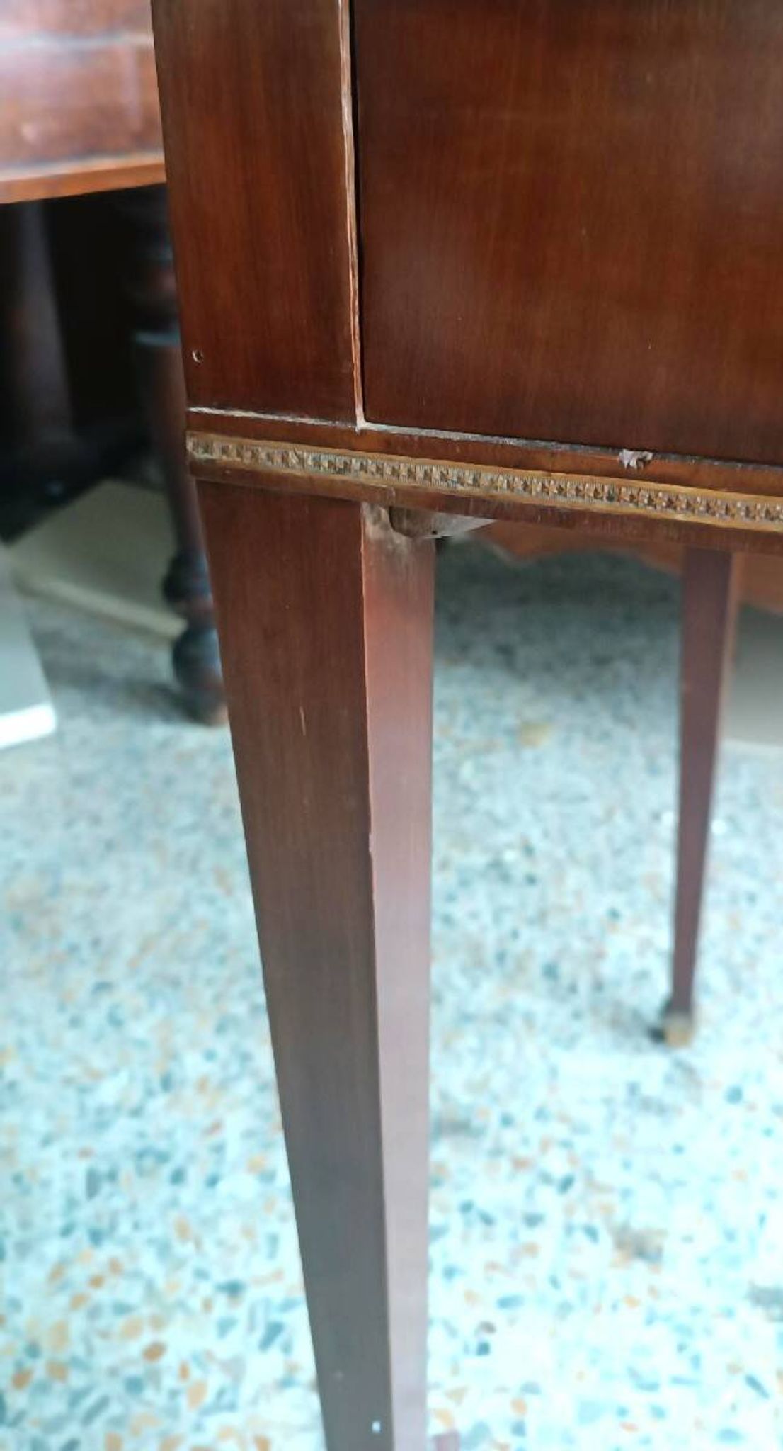 Antique writing table - sliding top - mahogany - Louis XVI