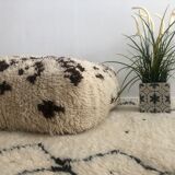 Vintage carpet pouf "Beni Ouarain"