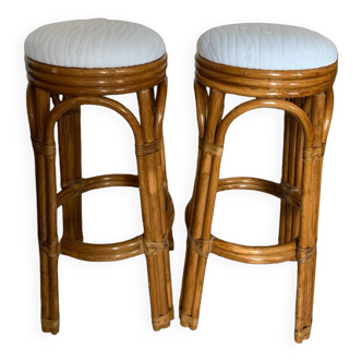 Rattan bar stools