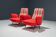 Set of 2 Italian disco chairs in original tapestry 1960s