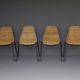 Mid-Century Wicker Chairs by Gian Franco Legler, 1950s. Set of 4