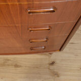 Mid-Century teak chest of drawers by Poul Jessen for PMJ Viby, 1960s