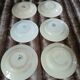6 mismatched vintage deep plates in ironstone