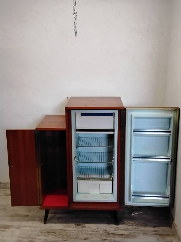 Meuble bar avec frigo  vintage