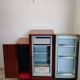Vintage bar cabinet with fridge