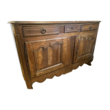 Important Louis XV style walnut sideboard.