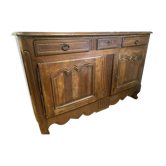 Important buffet en noyer de style Louis XV.