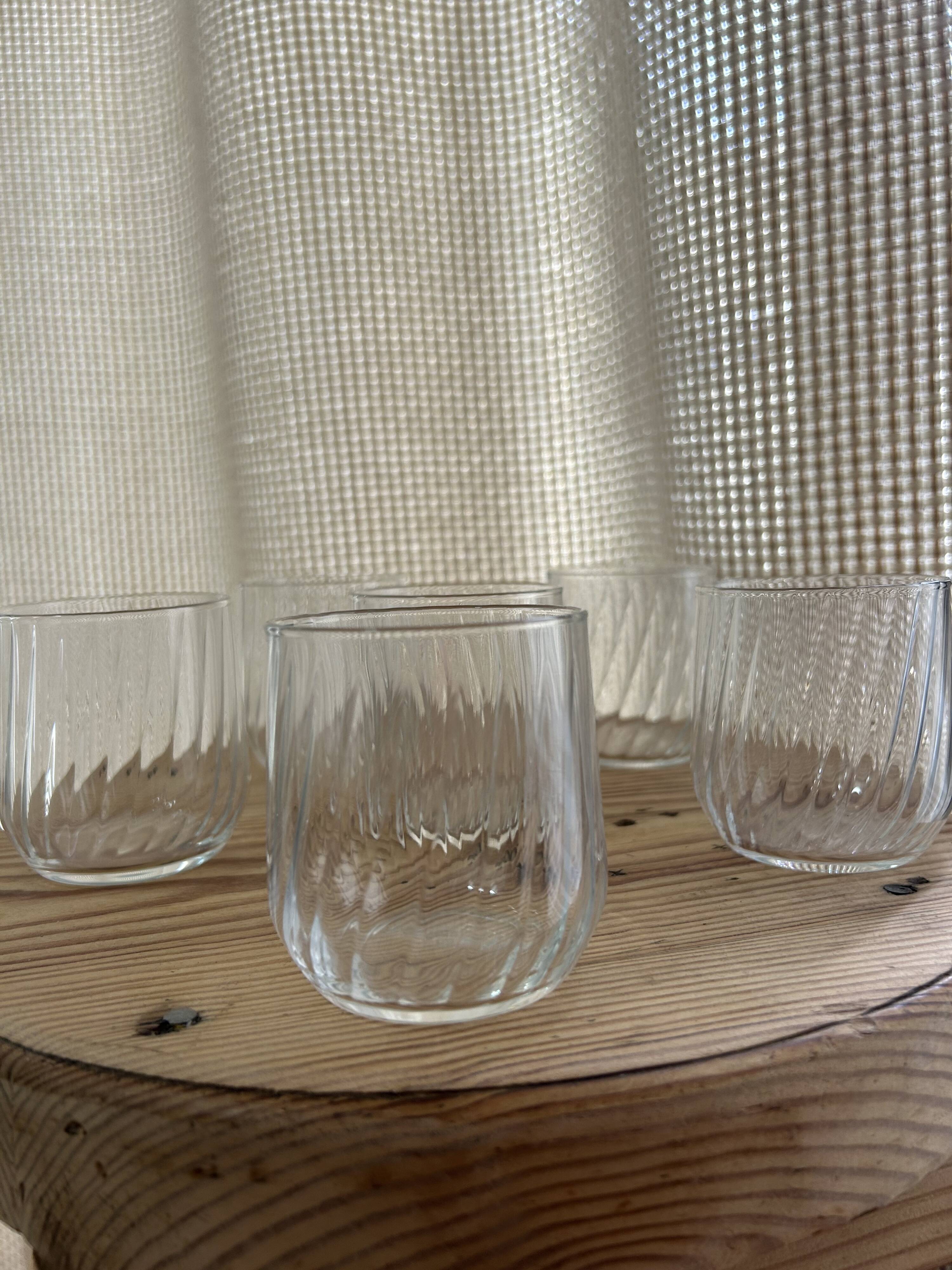 Lot de 6 verres à eau