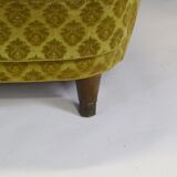 1950s Mid Century Gold Banana Sofa, Denmark