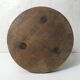 antique solid wood stool with twisted legs