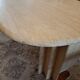 Table manger travertin.