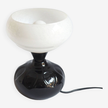 Ceramic lamp and clichy glass