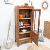 Vintage glass hosiery cabinet