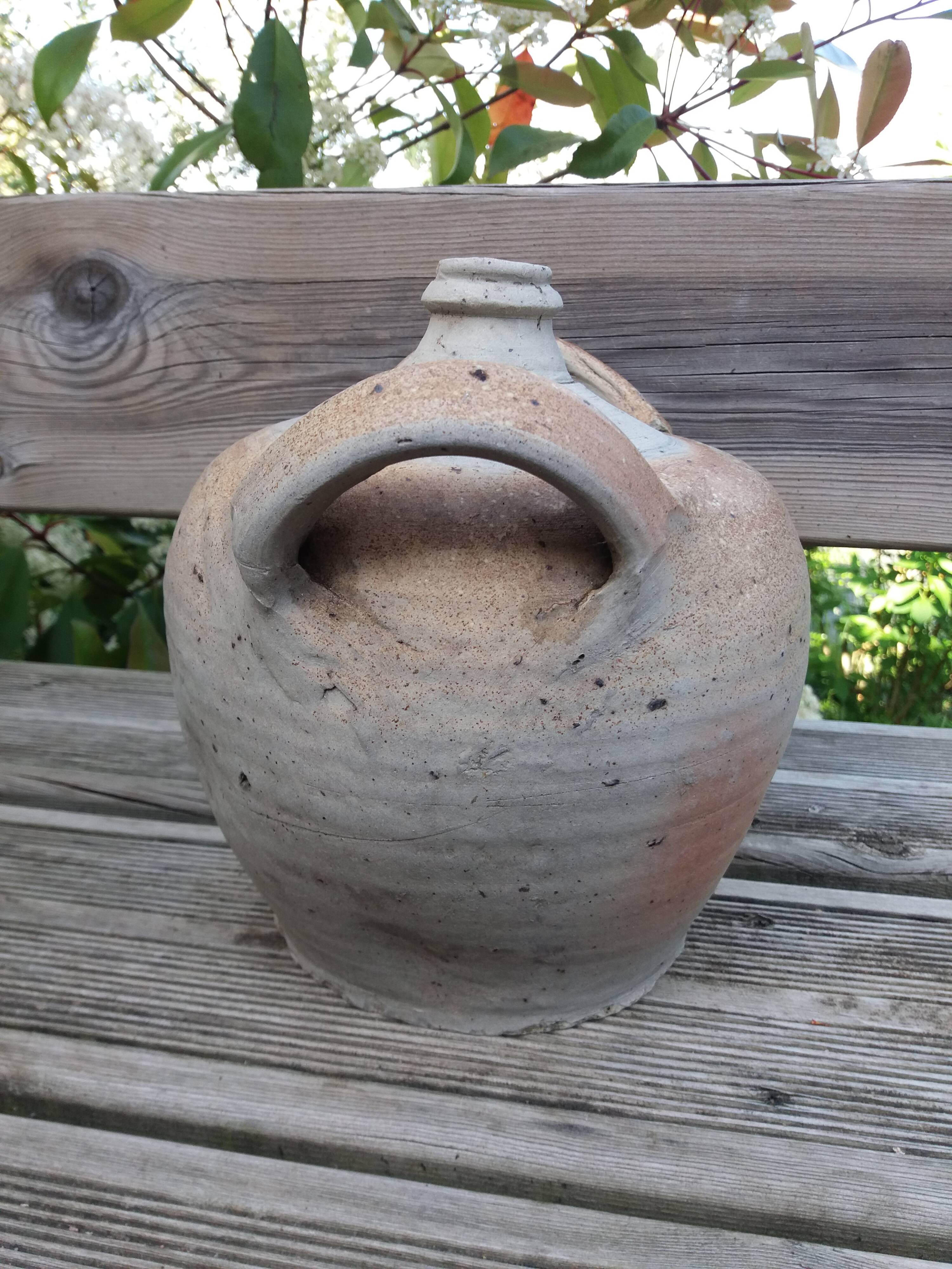 Jarre pot vinaigrier en terre cuite