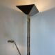 Chrome and brass floor lamp by Deknudt Belgium, 1980s