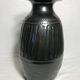 Former Hohwiller carved black stamped & signed 1989 vintage ceramic vase