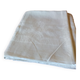 Large white tablecloth.