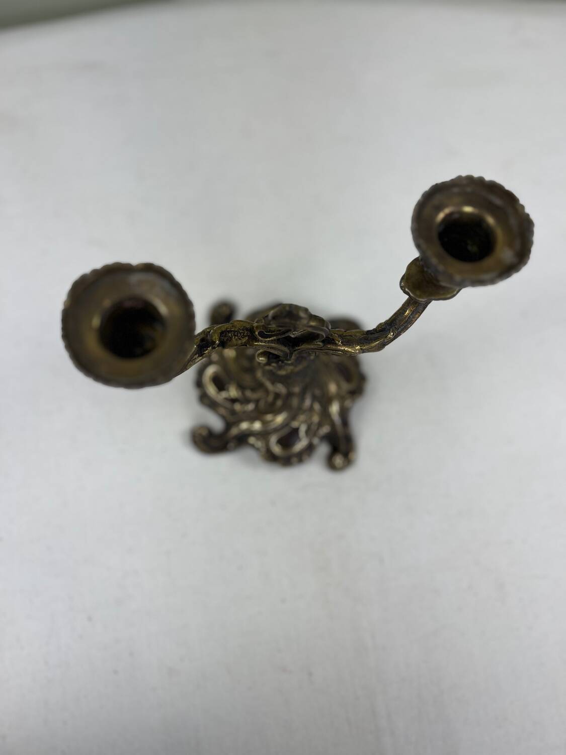 Antique bronze candlestick