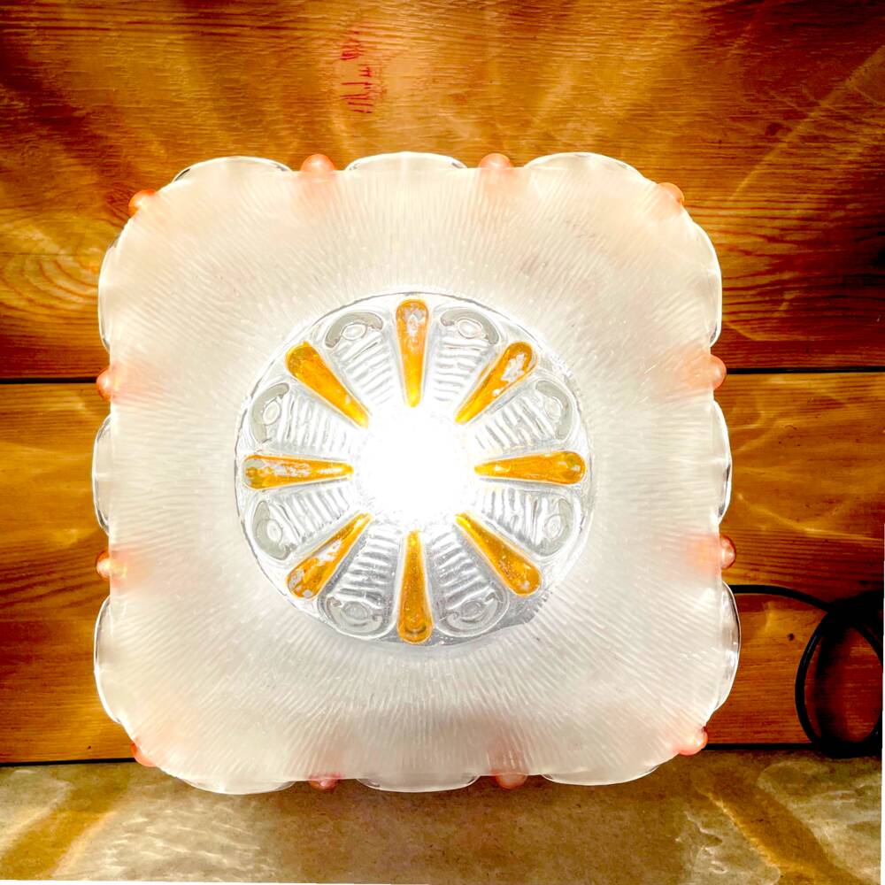 Murano glass ceiling or wall flush mount plafon light