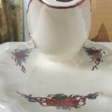 Sarreguemines earthenware gravy boat - OBERNAI