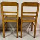 Paire de chaises bistrot Elf en bois 1960