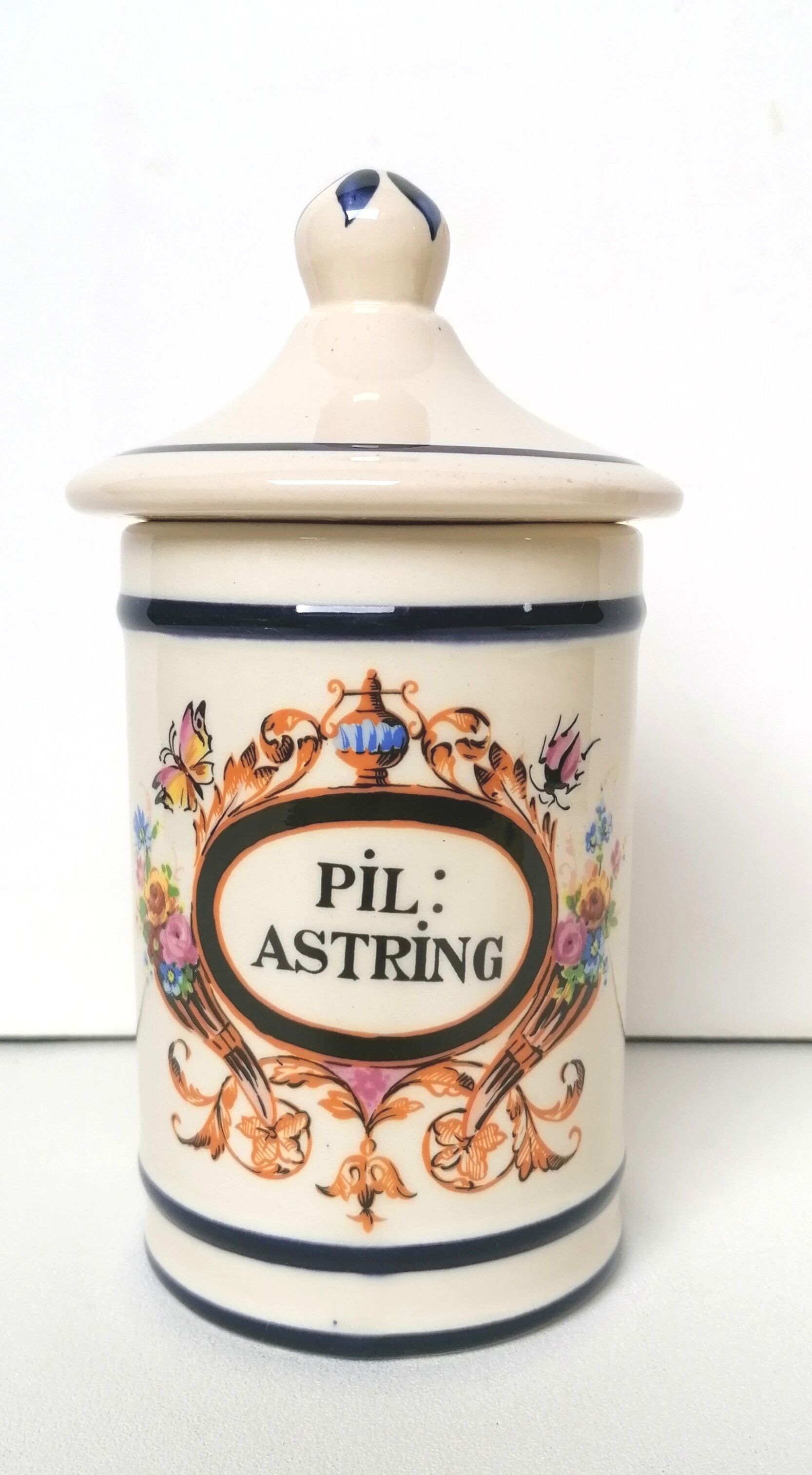 Pot à pharmacie faiencerie d'art signé Jeb