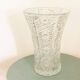 Chiseled glass vase
