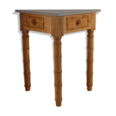 Wooden console table imitating bamboo